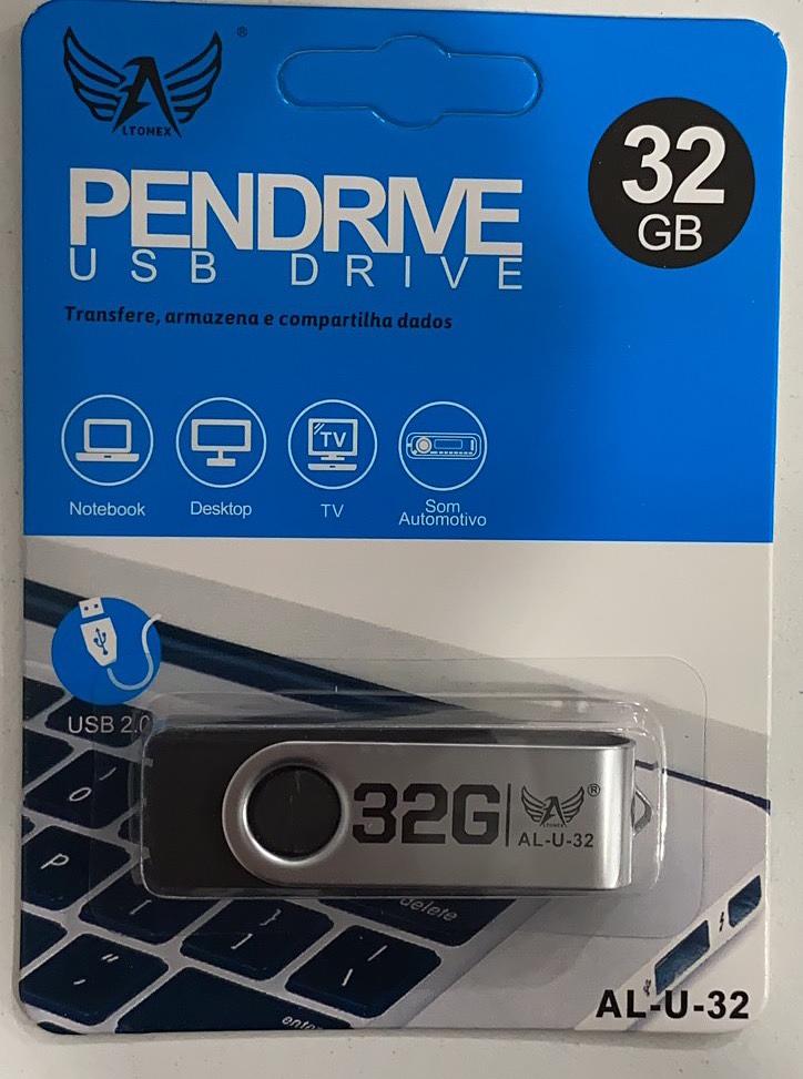 Pen Drive Usb 2.0 32gb Original GARANIA 3 ANO Pc Tv Not Pendrive