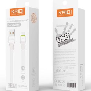 Cabos Celular para v8 KAIDI 1m Transfere Dados e Carga Rápido